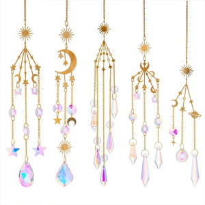 Cristaux arc-en-ciel, attrape-soleil suspendu pour fenêtre, boule de cristal, attrape-soleil, pendentifs pour jardin, mariage, fête - Product Image 1