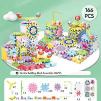 Jouet de construction polyvalent électrique pour l'éducation scientifique précoce, avec engrenages mécaniques et pièces à assembler, pour enfants