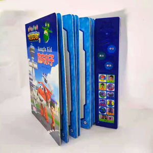 Livre sonore musical personnalisé <span class=keywords><strong>pour</strong></span> bébés et enfants, impression de livre sonore en papier, animaux, phonétique, anglais, livre électronique interactif, bouton audio - Product Image 5