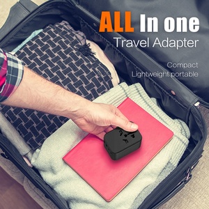 Adaptador universal Worldplug, adaptador de viaje, enchufe eléctrico de <span class=keywords><strong>100</strong></span>-250V con cargador USB para cámara portátil, auriculares, GAN - Product Image 2
