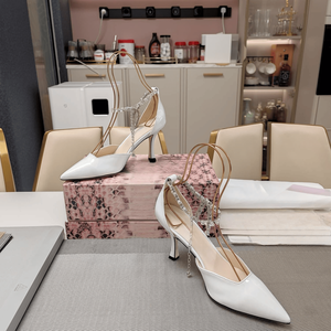 Jimmy - Zapatos de Tacón Alto con Correa de Tobillo y Pedrería para Mujer, Elegantes Zapatos de Tacón con Punta Puntiaguda para Bodas, Fiestas y Eventos Nocturnos - Product Image 2