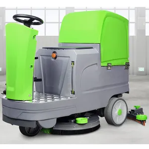 Automatic Street Road Cleaning Machine Floor Scrubber Industrial Electric Ride-on Sweeper