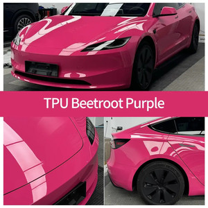 Rouleau de film de protection TPU PPF couleur violet beetroot, finition brillante auto-réparatrice anti-rayures, garantie 5 ans - Product Image 2