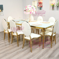 Chaises de mobilier commercial en gros avec pieds en acier inoxydable brillant pour hôtels, mariages, salles à manger, tables et chaises de fête, chaises d'événement