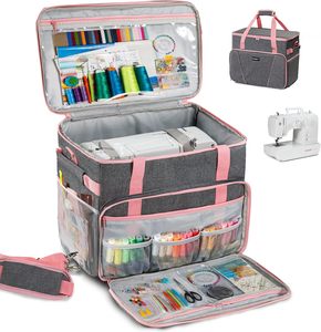 Sac de rangement multifonctionnel pour machine à coudre avec plusieurs poches de rangement pour un transport portable - Product Image 1