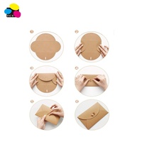 Fournisseur chinois de qualité, 100 enveloppes porte-cartes 4 x 2,75 avec fermoir en forme de cœur mignon pour mini-cartes de crédit et de débit