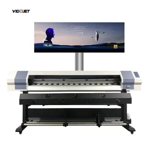 VIGOJET baixo preço um XP600 cabeça 1440 dpi cartaz vinil flex banner 1.8m eco solvente impressora