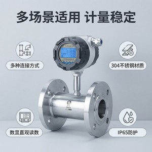 Huailu Clamp-Type Turbine Flow Meter DN32 Stainless Steel Liquid Flow Measurement - Product Image 2