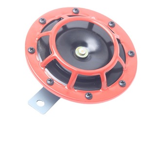 สำหรับรถยนต์ รถจักรยานยนต์ รถยนต์ดัดแปลง แตรไฟฟ้า 12V รูปทรงอ่างสีแดง 400Hz - Product Image 1