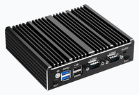 Armortec Fansız Mini Endüstriyel Bilgisayar Intel N2930 Dört Çekirdekli Çift LAN RS232 RS485 Gömülü Bilgisayar Stokta