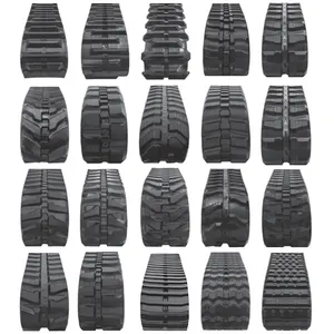 300x52.5x78 400x72.5x74 Crawler Mini Excavators Undercarriage Parts Small Digger Construction Machinery Rubber Tracks