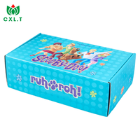 Boîte en carton ondulé pour l'expédition de jouets recyclables, impression de logo personnalisé, emballage en carton pour jouets