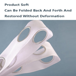 Suministros de fábrica Cortina Cinta de tela perforada con cinta textil Bucle romano Cinta de cortina perforada gruesa - Product Image 3