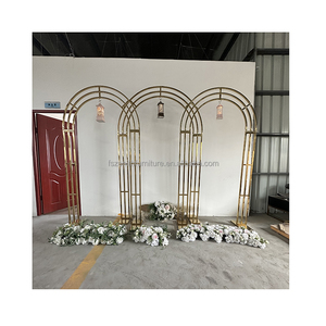 Suporte moderno de festa de casamento, suprimentos removíveis de prateleira de ouro de aço inoxidável - Product Image 2