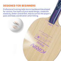 Vente chaude Loki K1-T Lame Ping-Pong Importé En Bois Pur Haute Contrôle Lame De Raquette De Tennis De Table Pour La Formation Des Joueurs