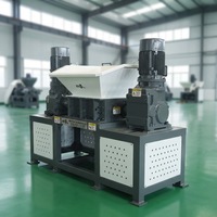 Déchiqueteurs à double arbre de petite taille Shengzhong pour tôles, acier, sacs en vrac, plastique à basse vitesse, mini-déchiqueteur, machine de déchiquetage compacte