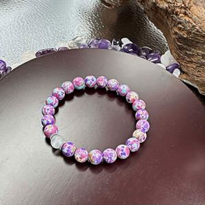 Natural Stone Healing Crystal <b>Bracelet</b> Healing Energy Gemstone Women <b>Bracelet</b> Stone Rhodolite <b>Beads</b> Jewelry <b>Bracelets</b> - Product Image 3