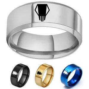 4色动漫我的英雄学术戒指角色扮演道具男士不锈钢小指戒指饰品配件礼品