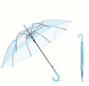 <b>Automatic</b> Clear for Sun Rain Dual Use Long Handle Transparent <b>Umbrella</b> With Custom Logo Promotional Gifts & Events - Product Image 3