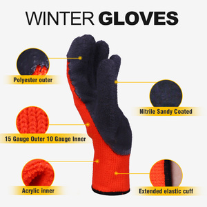 Gants de travail XINGYU 7 jauges toutes saisons, chauds pour l'hiver, imperméables, isolés thermiquement, résistants au <span class=keywords><strong>froid</strong></span>, doublés en polaire - Product Image 2