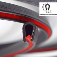 Profilé en U en PVC pour vitrage, extrusion en caoutchouc, garniture de bord de porte de voiture