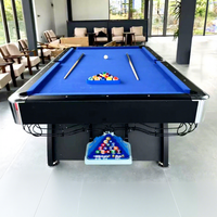 Mesa de Billar Multifuncional Tres en Uno, Mesa de Billar Americana con Tablero de Mármol, con Tenis de Mesa y para Uso en Interiores para Adultos, Hecho en China