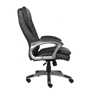 Giá rẻ hiện đại PU da cao trở lại Ông Chủ Rock Xoay nâng Quản Lý Văn phòng điều hành ghế với thiếc kết thúc màu đen cho văn phòng sử dụng - Product Image 6