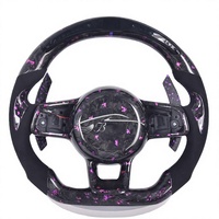 Volant en fibre de carbone LED pour Volkswagen VW Golf 7.5 7 MK7.5 MK7 GTI R GTD GTE Polo GTI Tiguan Passat 2013-2020
