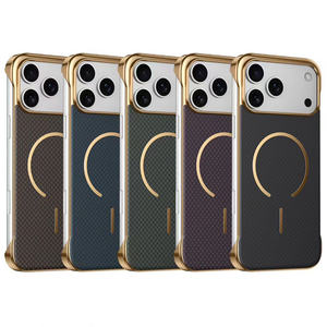 Funda Magnética Antigolpes con Marco Electrochapado Lichicase para <span class=keywords><strong>vivo</strong></span> X200 X200 <span class=keywords><strong>Pro</strong></span> X200S, Cubierta Trasera de Fibra de Carbono - Product Image 6