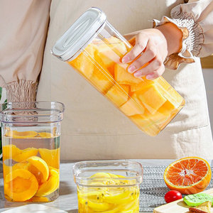 <b>Storage</b> Jar Set Rectangle Flip Top Lid Food <b>Storage</b> <b>Container</b> <b>Kitchen</b> Moisture Proof With Lids <b>For</b> Vegetables And Spices - Product Image 4
