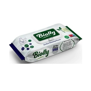 Lingettes nettoyantes pour surfaces en coton Biolly, 50 pièces - Product Image 1