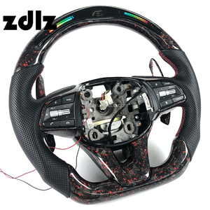 Volante LED de Fibra de Carbono Forjado Personalizado con Levas de Cambio para <span class=keywords><strong>Genesis</strong></span> G70 GV70 G80 <span class=keywords><strong>G90</strong></span> GV80 2017 2018 2019 <span class=keywords><strong>2020</strong></span> 2021 - Product Image 2