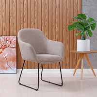 Coussin épaissi chaises de salle à manger modernes chaises de salle à manger rembourrées en tissu