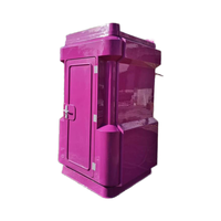 Kiosque de Vente Alimentaire Ambulant Durable en Fibre de Verre (FRP/GRP) – Stand Mobile Extérieur Portatif Pliable pour Stockage Alimentaire
