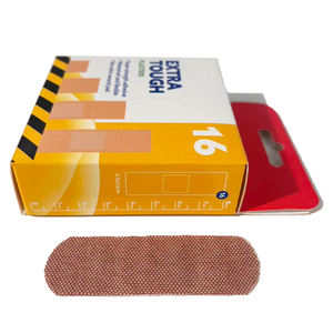 Steril esnek kumaş yapışkan bandajlar nefes ilk yardım şerit paketi 16/kutu yumuşak streç yara yama ilk yardım bandı - Product Image 4