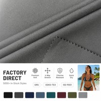 Échantillon Gratuit Tissu Tricoté Polyester Spandex 210GSM Brillant Effet Glacé Extensible dans les 4 Sens Séchage Rapide pour Maillots de Bain et Vêtements de Sport