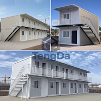 Dormitoires multi-étages modulaires en conteneurs, polyvalents pour bureaux, salles à manger, escaliers, cours, parcs, extérieurs, hôpitaux, sous-sols, en acier