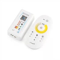 Tuya 스마트 WiFi LED 컨트롤러 DC 5-24V 1-5채널 단색 CW+WW RGB RGBWC 터치 리모컨 포함