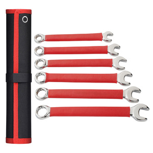 Jeu de clés à douille rouges de 6 pièces |   Kit d'outils métriques tout-en-un avec sac de rangement - Product Image 5