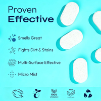 Nettoyant multi-surfaces sans produits chimiques, action rapide, à base de plantes, comprimés de nettoyage polyvalents multi-usages