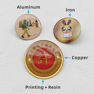 Vente en gros de pin's métalliques personnalisés avec logo, badges en résine époxy, pin's décorés de strass sur le thème de l'anime - Product Image 4
