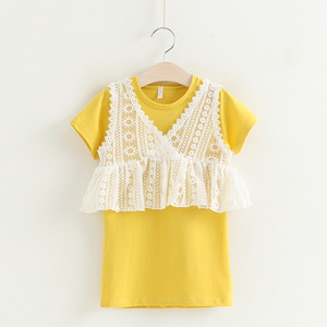 Ropa India al por Mayor, Traje de Punto con Estampado de Flores para Niña - Product Image 1