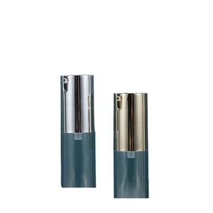 ขวดบรรจุภัณฑ์สุญญากาศสำหรับเครื่องสำอาง ขนาด 10 15 20 30 มล. ทรงกระบอก PETG รูปตัวยู แบบกดสำหรับเติมโลชั่น - Product Image 1