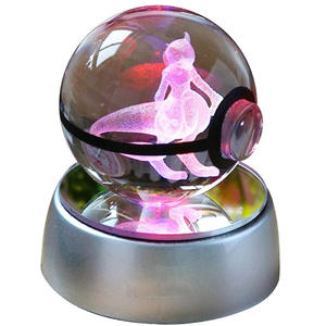 <span class=keywords><strong>Honor</strong></span> Of Crystal Sistema Solar personalizado Led luz de noche constelación del zodiaco esfera 3D bola decorativa de cristal - Product Image 4
