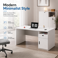 Chaise de bureau combinée avec bibliothèque amovible, en PVC, design moderne et simple, modèle HD-0D-01 pour usage commercial