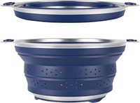 Passoire pliable en acier inoxydable 304 pour la cuisine, panier passoire pliable 2,7 QT, bol égouttoir peu encombrant pour légumes et fruits, barbecue