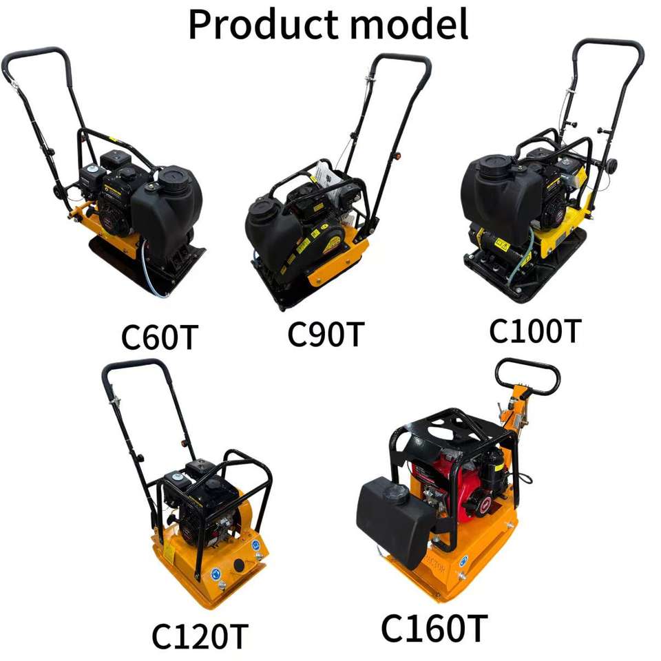 Cover Engine Compactor Hand Propelled Diesel Engine Plate Compactor Hardened Base Rammer Road ...