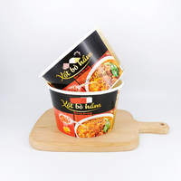 YBLPAK Offre Spéciale – Gobelets et Bols en Carton 875 ml pour Nouilles Instantanées – Isolés, Robustes, Légers, Empilables, Recyclables, Écologiques, Naturels