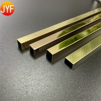 Bandes incrustation en laiton et acier inoxydable, miroir en U, prix d'usine, H4015