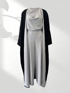 Abaya musulmane pour femmes, double couleur personnalisée, longueur entière, nouveau design, abayas musulmanes pour femmes, abaya réversible musulmane - Product Image 3